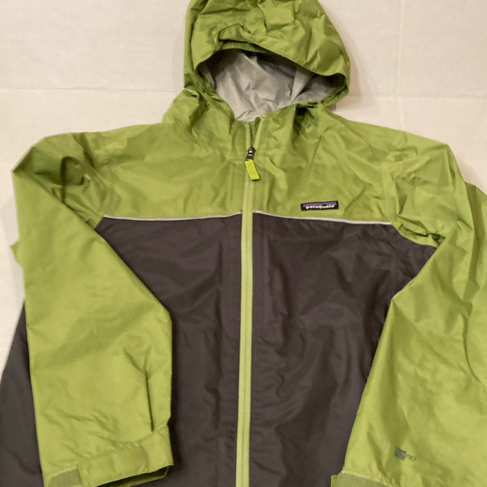 Patagonia rain jacket, boys size 12